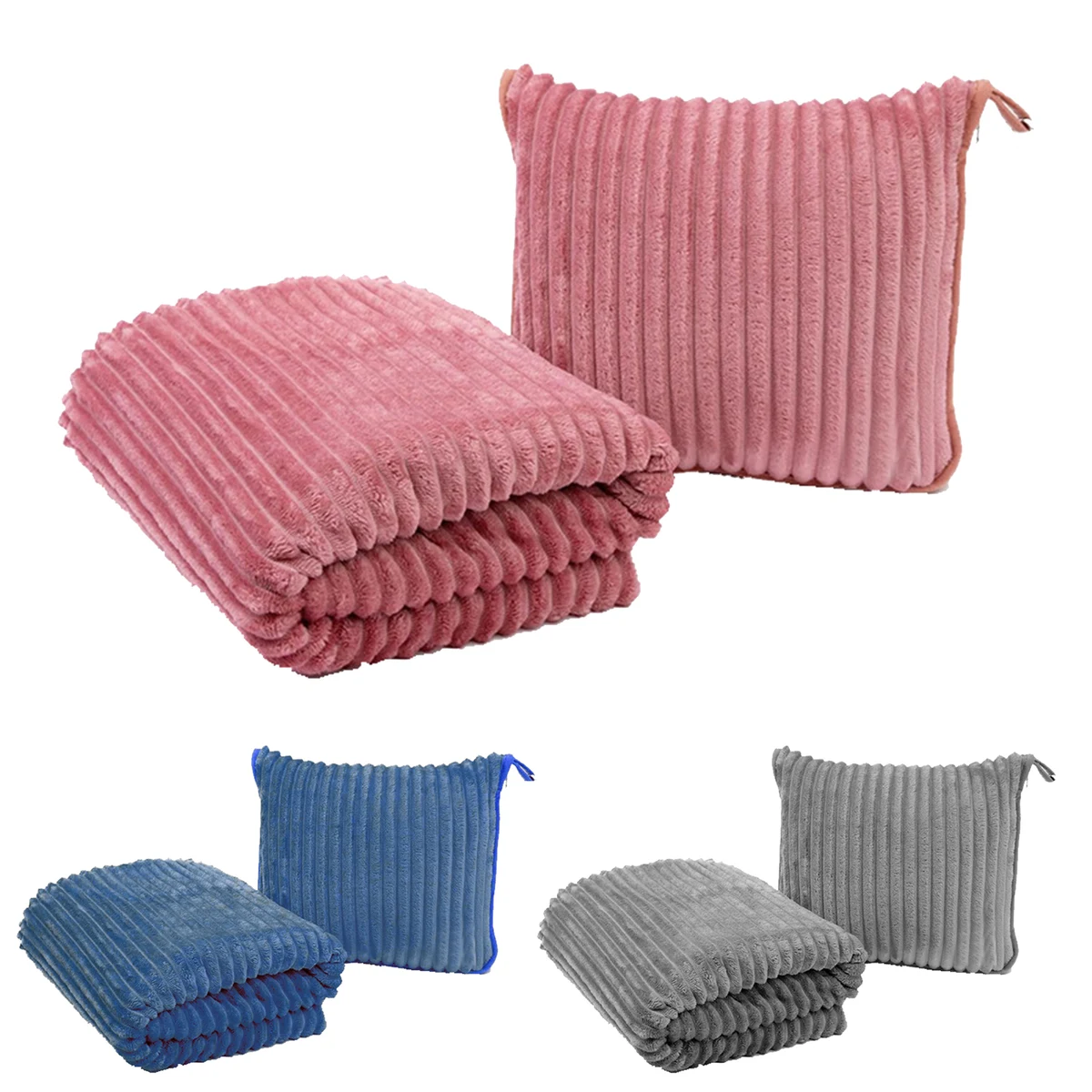 Folding Travel Outdoor Cushion For Airplane Blankets 1