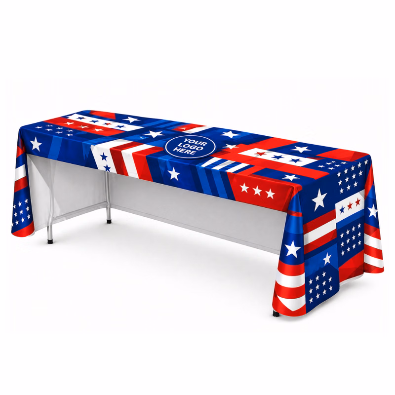 8 ft Open Back Fitted Table Cover