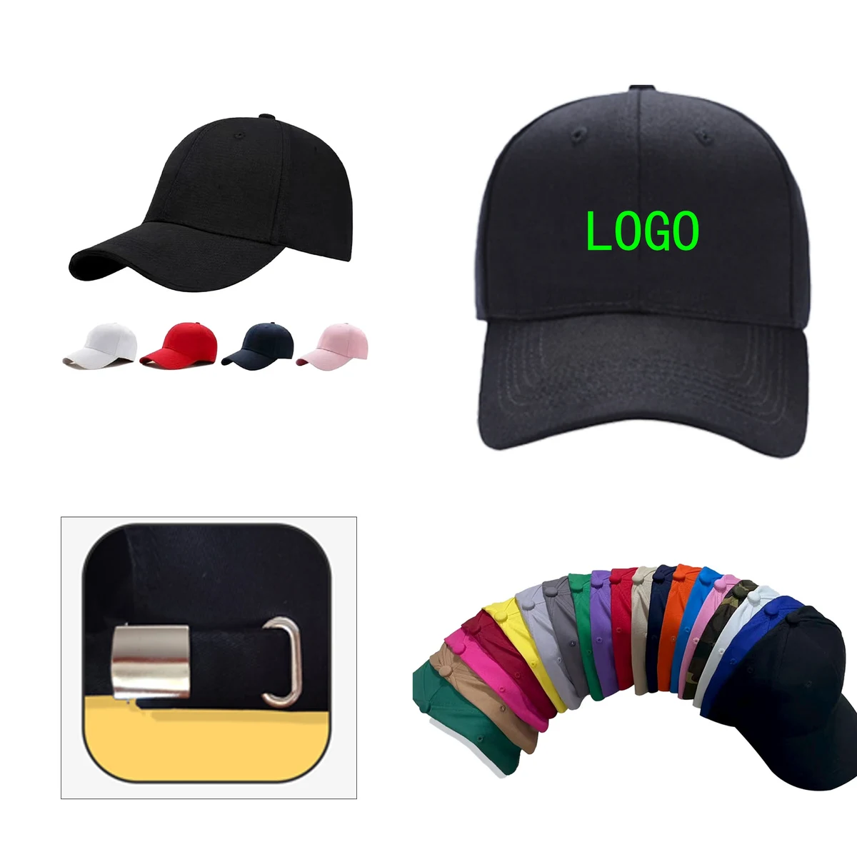 MOQ 10 pcs Promotional Curved Brim Headwear 1