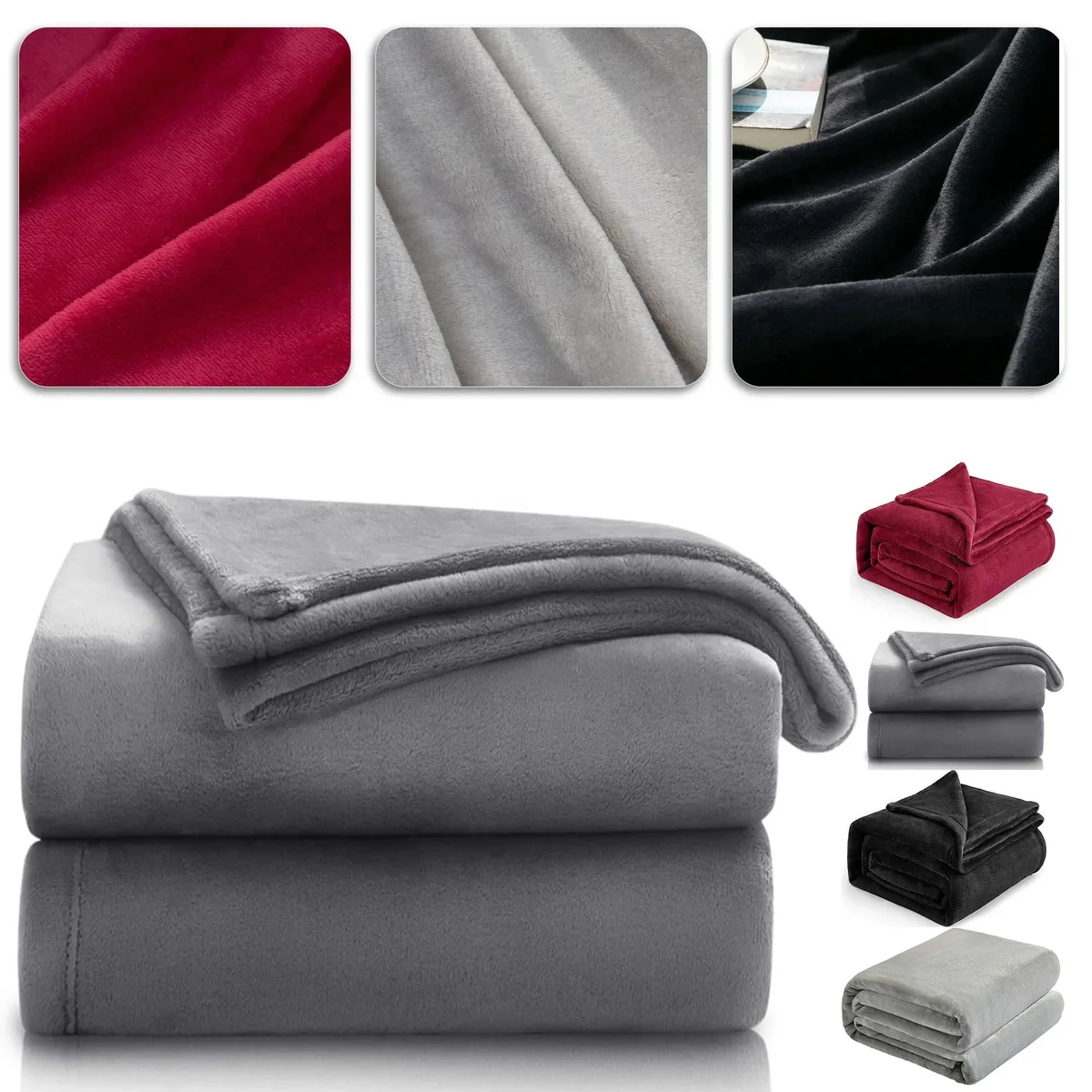 Soft Polyester Cozy Fleece Blanket 1