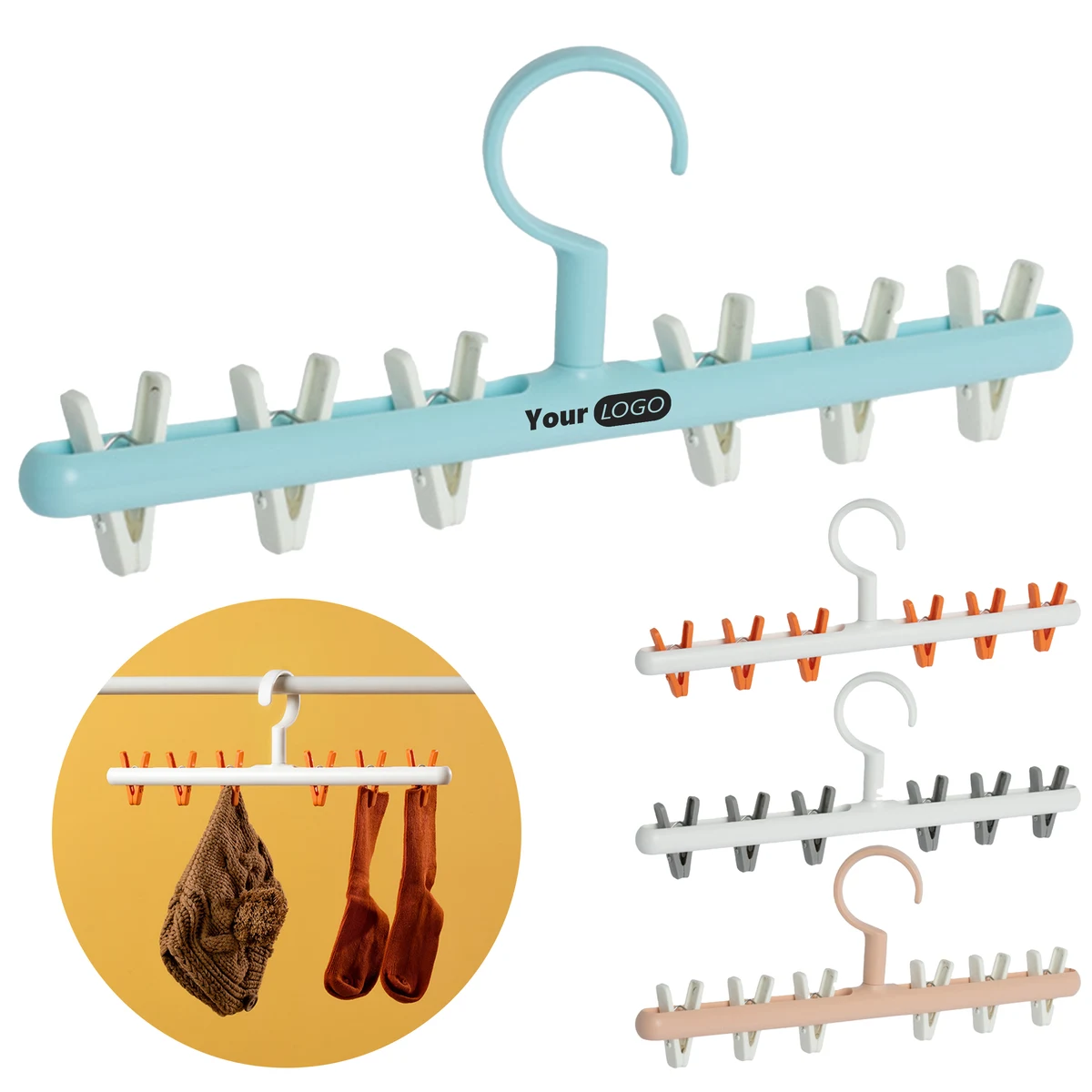 Plastic Creative Windproof Clothes Hanger 1