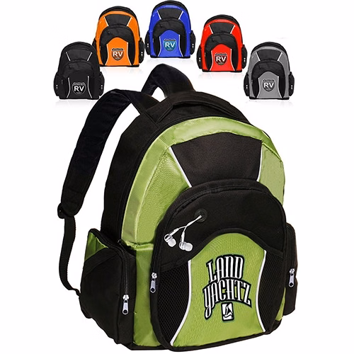 Polyester Sports Backpack - 14" W x 17" H
