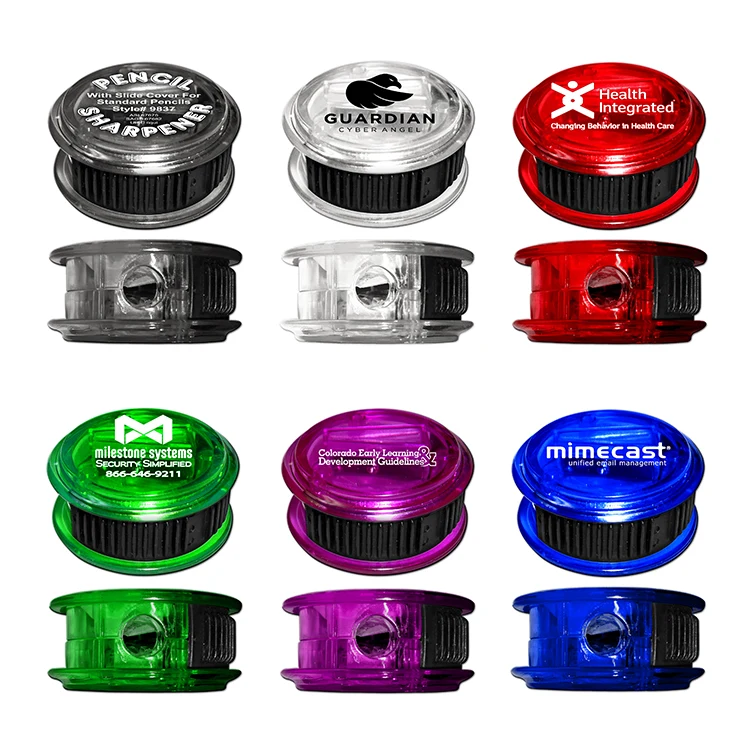 Round Pencil Sharpener with Sliding Cover 1