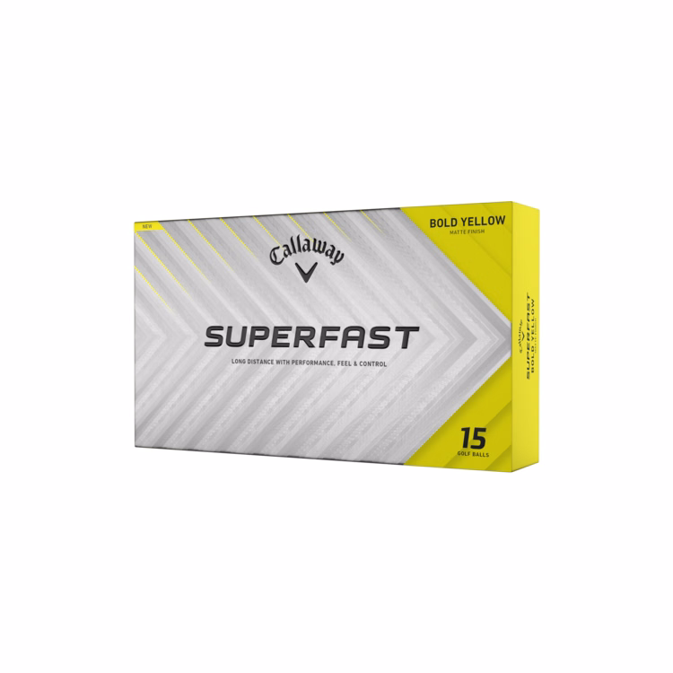 Callaway Superfast Golf Balls 15-Ball Pack - Bold Yellow