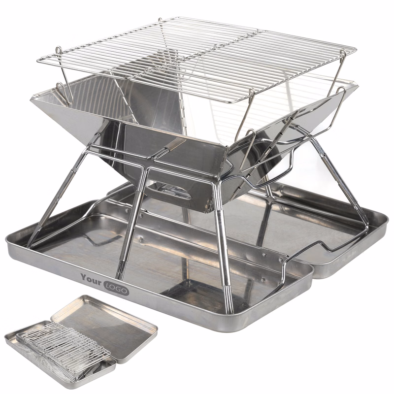 Stainless Steel Folding Barbecue Grill