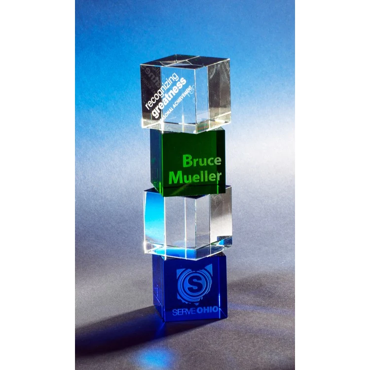Contemporary Vistas Crystal Stacked Award 1
