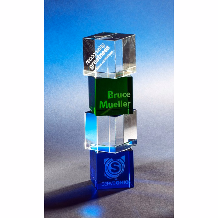 Contemporary Vistas Crystal Stacked Award