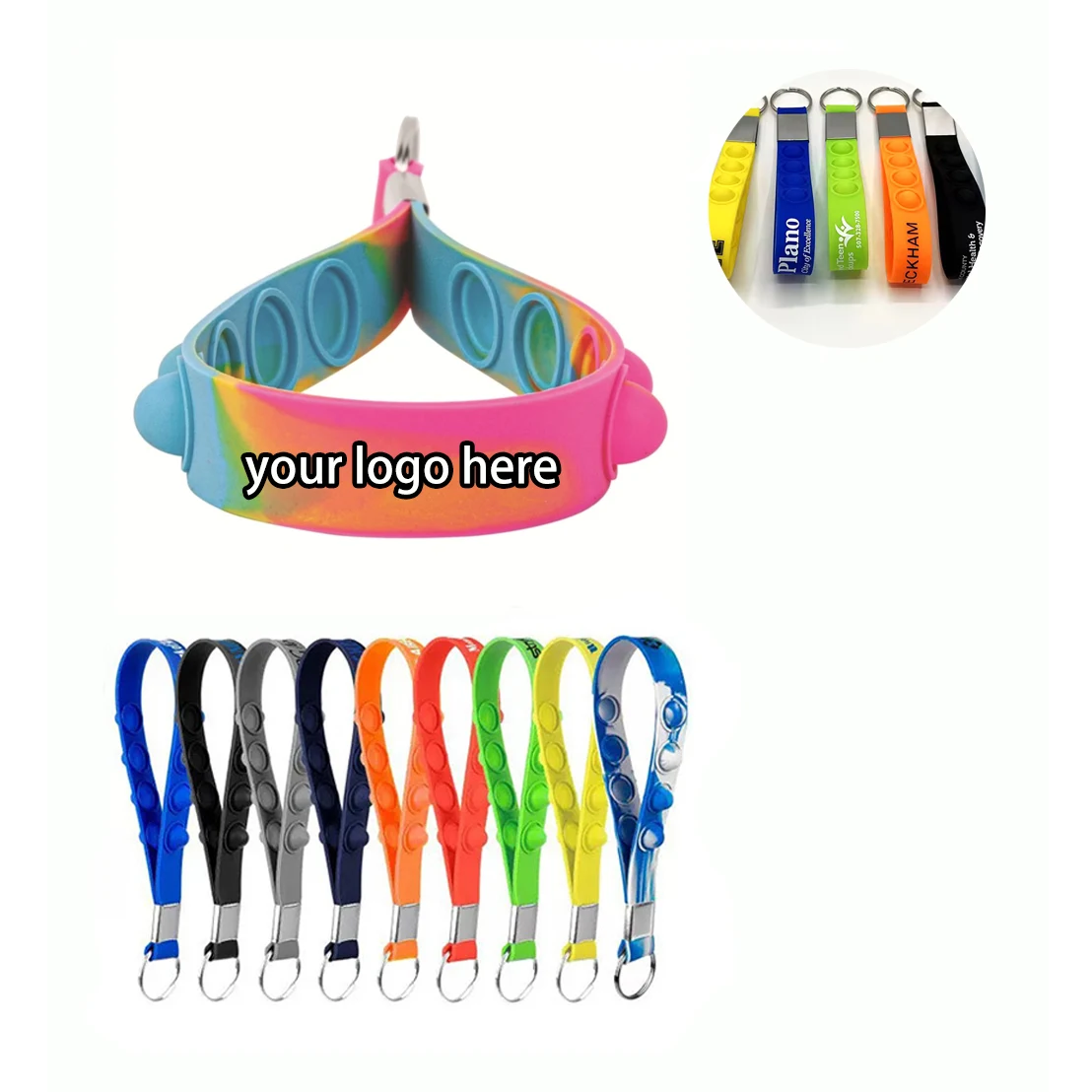 Push Pop Stress Reliever Keychain 1