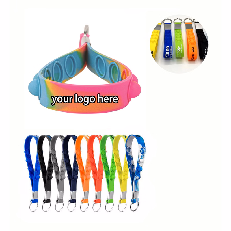 Push Pop Stress Reliever Keychain