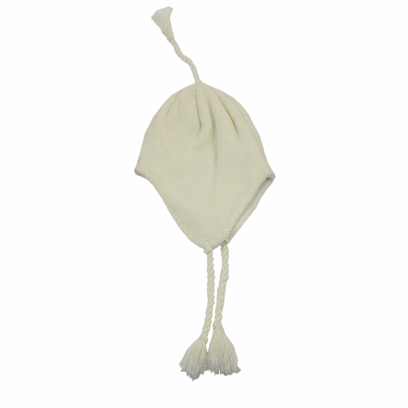 Knit Hat w/Ear Flaps & Tassel