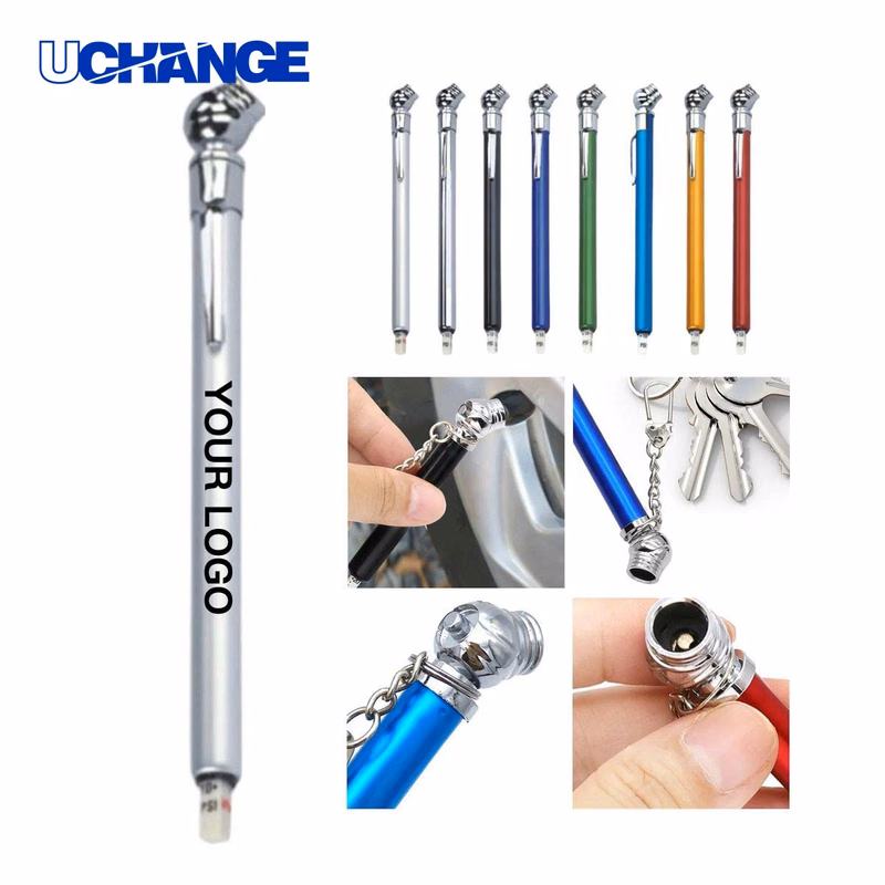 Compact Aluminium Tire Gauge Tool for Vehicles