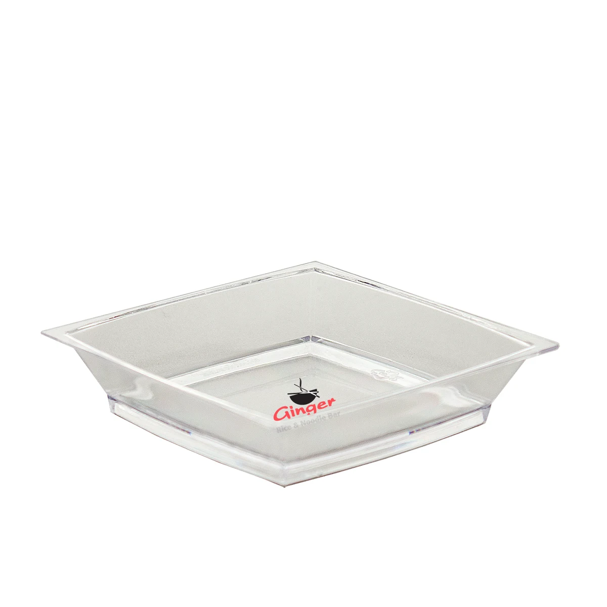 2.5" Clear Plastic Petite Square Sampling Dish 1