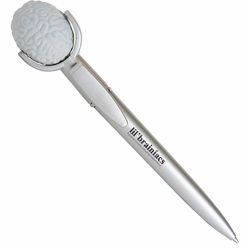 Brain Specialty Pen w/Squeeze Topper