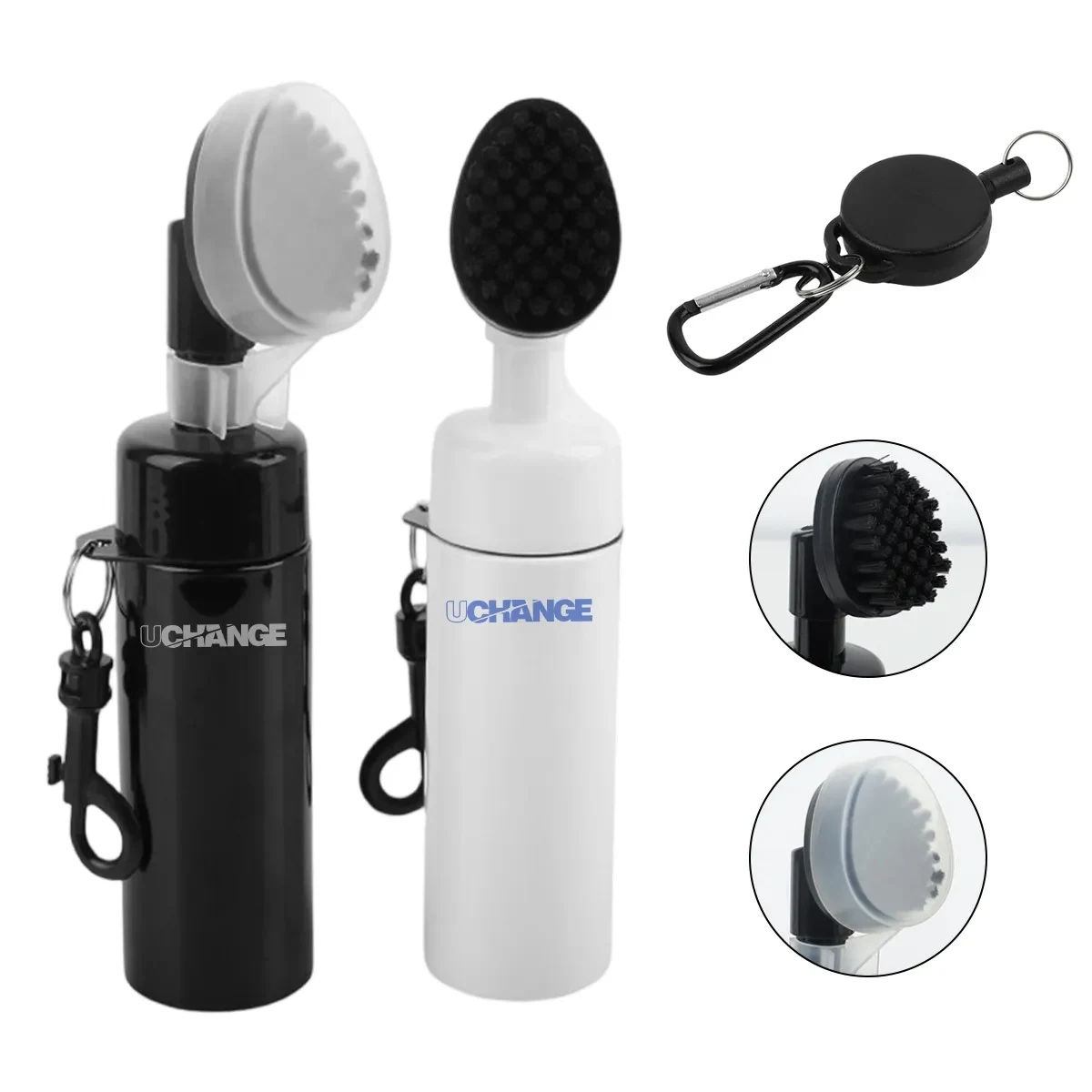 Portable Golf Club Cleaning Brush with Clip 1
