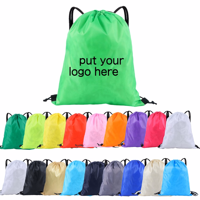 210D Polyester Drawstring Woven Bag