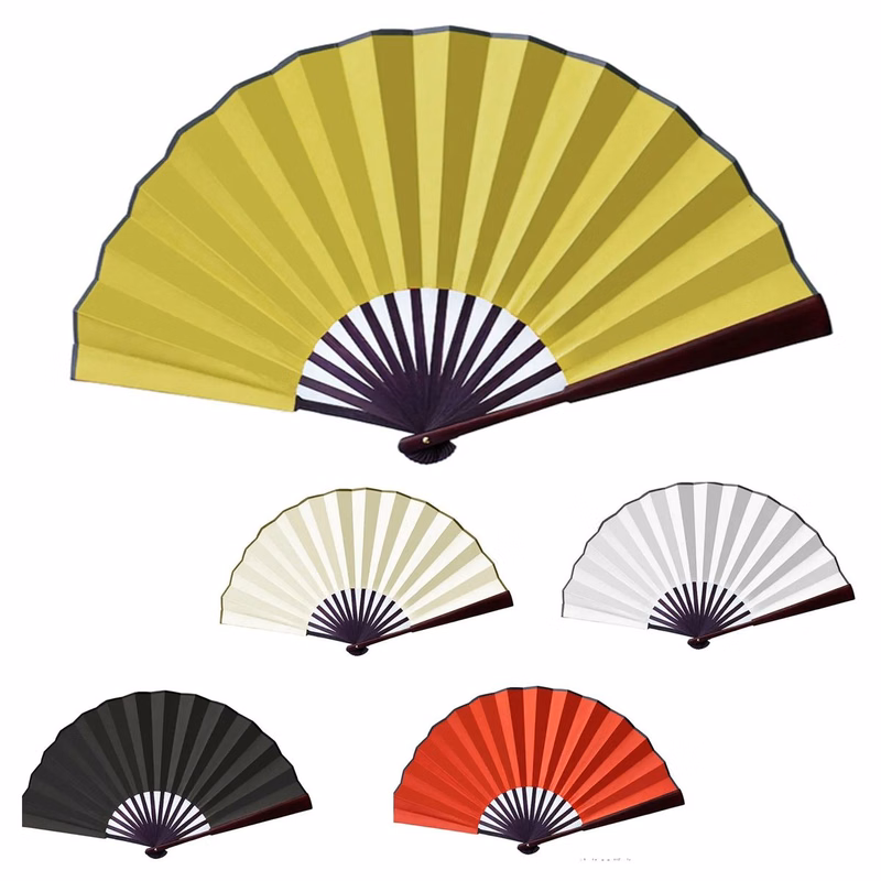 Bamboo Silk Folding Fan Handheld