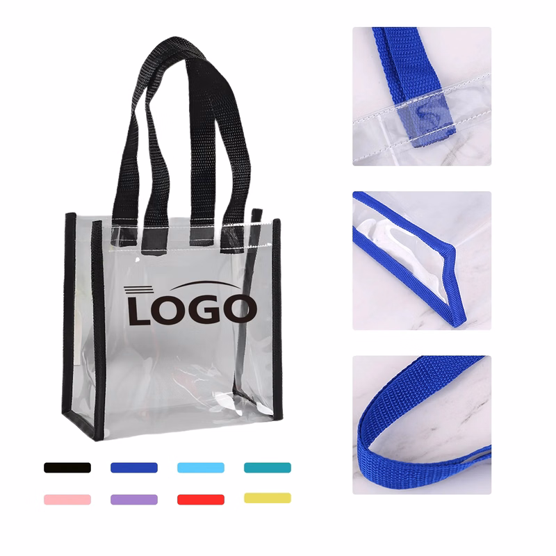 MOQ50 Clear Vinyl Stadium Tote Bag