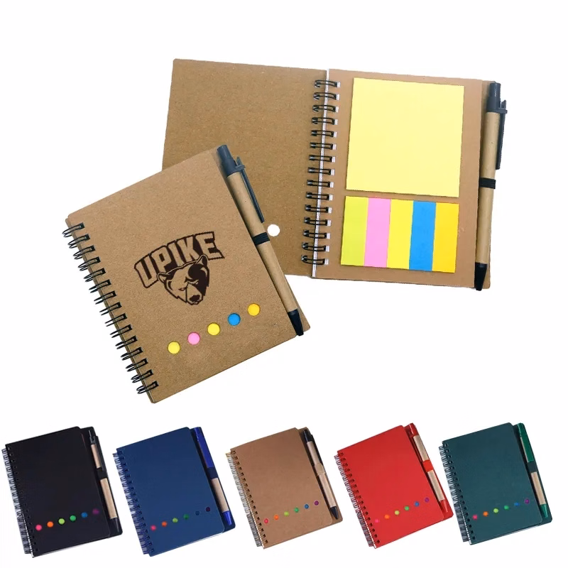 Eco Magnetic Notebook with Sticky Notes & Pen
