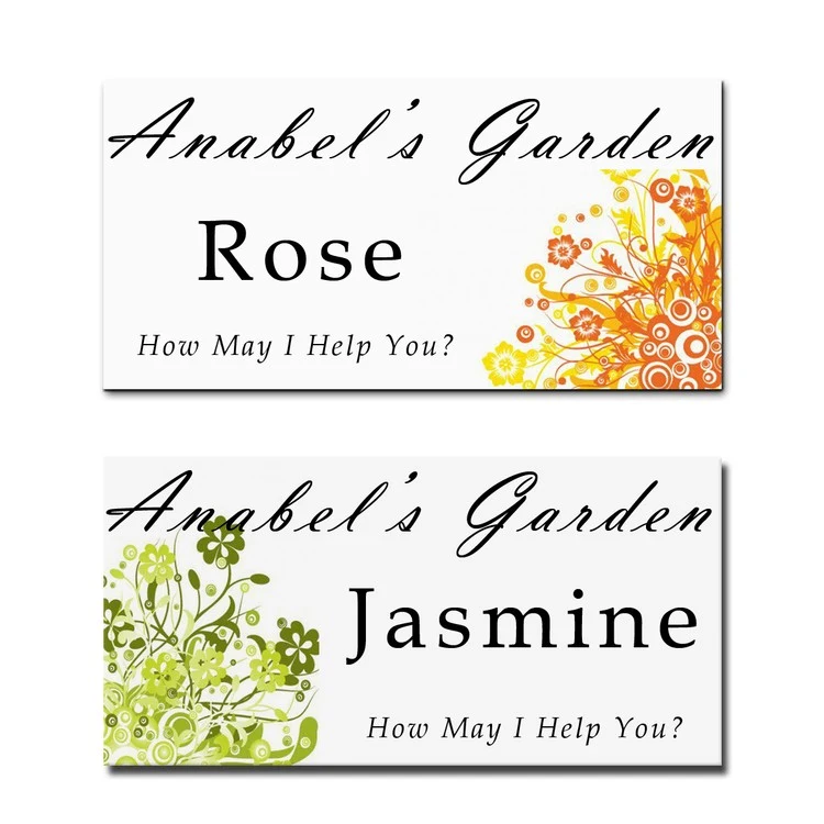 The Apollo full color name badge. Up to 6 sq" 1