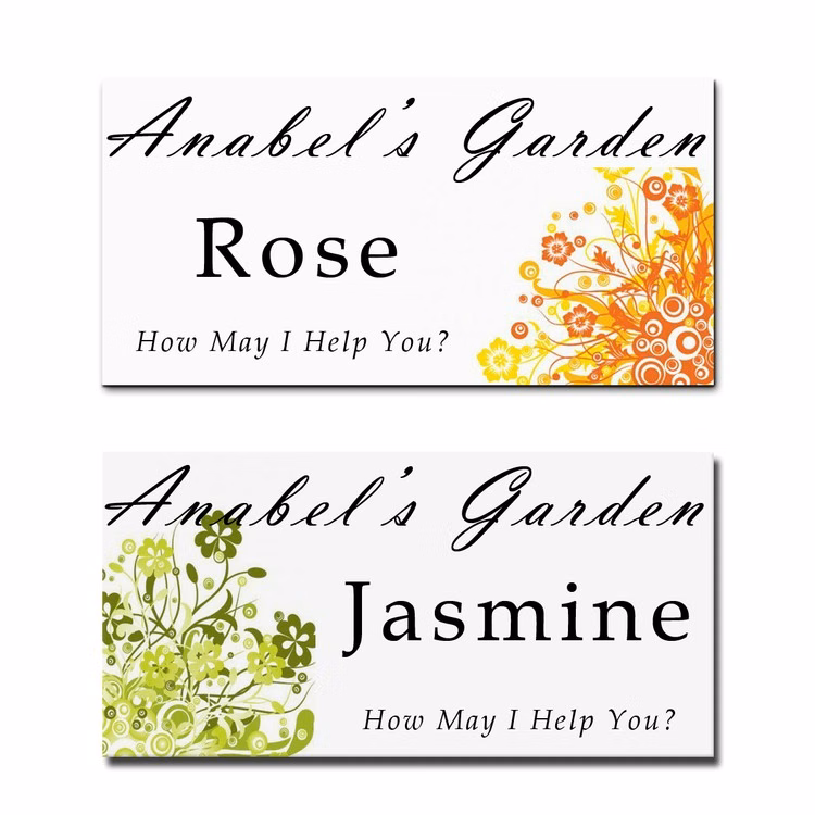 The Apollo full color name badge. Up to 6 sq"