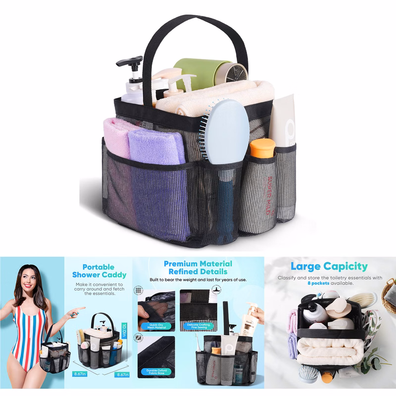 Mesh Shower Caddy Portable for College