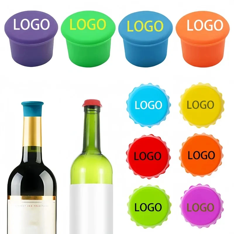 Reusable Silicone Wine Stoppers and Beer Bottle Caps 1