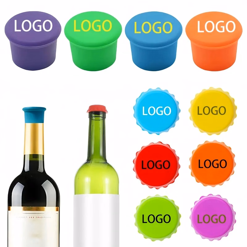Reusable Silicone Wine Stoppers and Beer Bottle Caps
