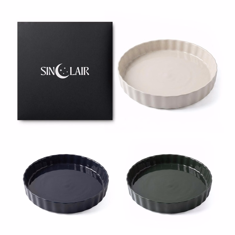 Sinclair Stoneware Pie Dish