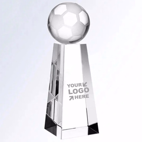 Crystal football Tower Trophy