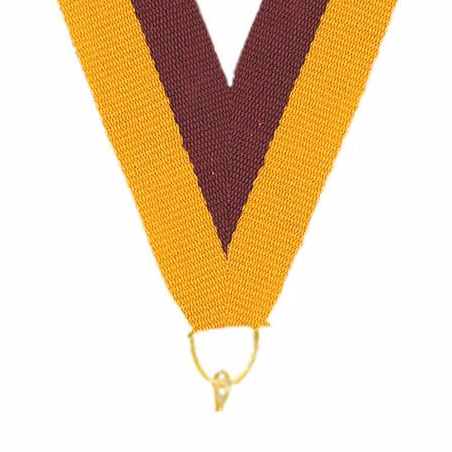 0.875" x 30" Maroon Gold GoldSnap Clip Stock