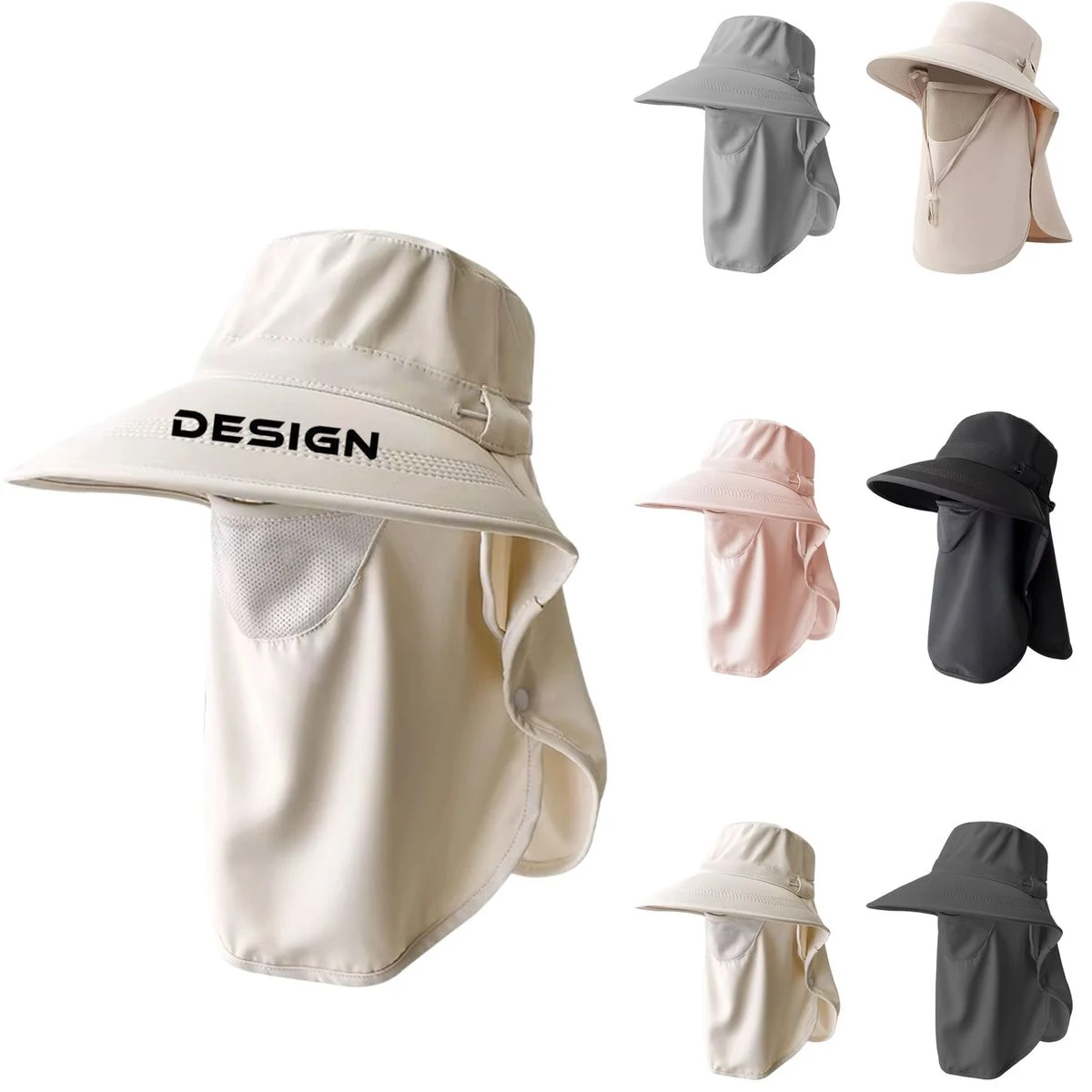 Neck-Protecting And Integrated Sunscreen Hat 1