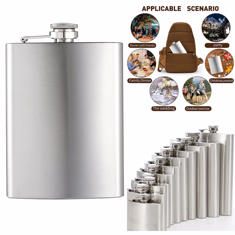 12 oz Whiskey Flask