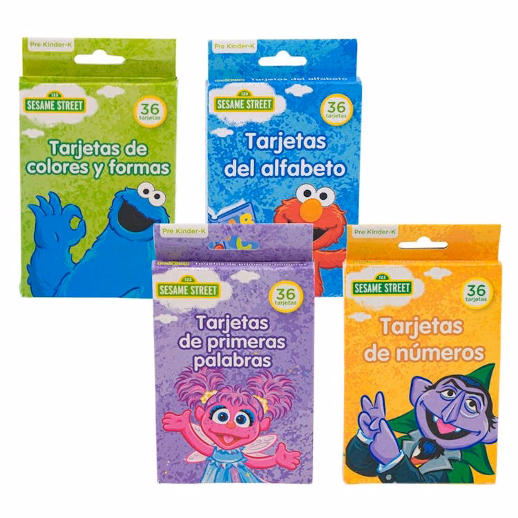 Spanish Sesame Street Flash Cards 36ct