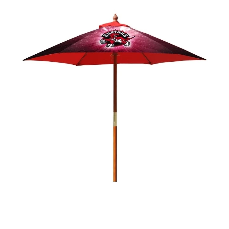 Solanto™ Market Umbrella Round Fiberglass 6 Ribs, Dye-Sublimation, Full Bleed, 7' 1