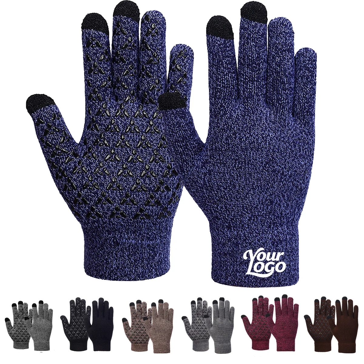 Knitted Touchscreen Winter Gloves 1