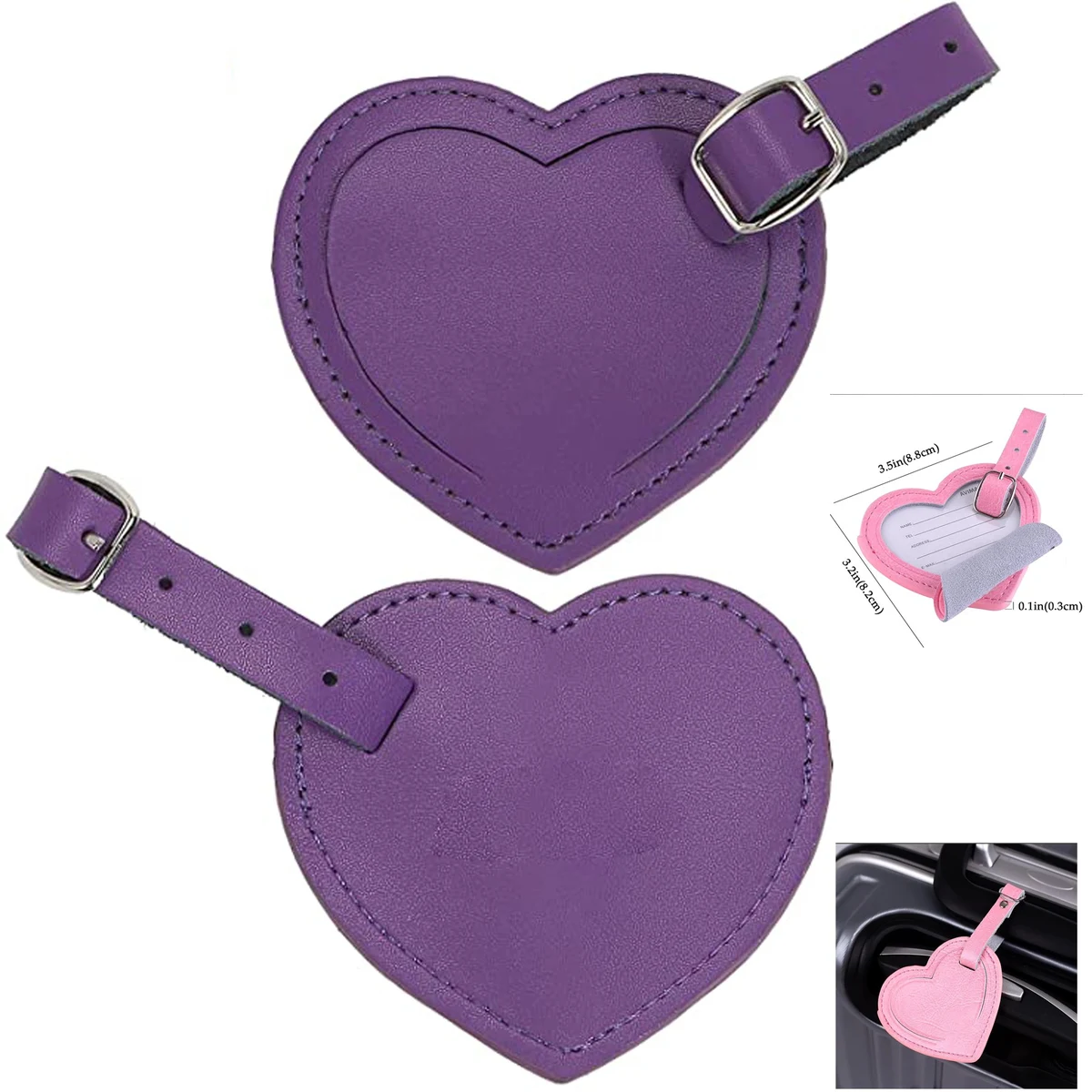 Heart Luggage Travel Bag Suitcase Tag 1