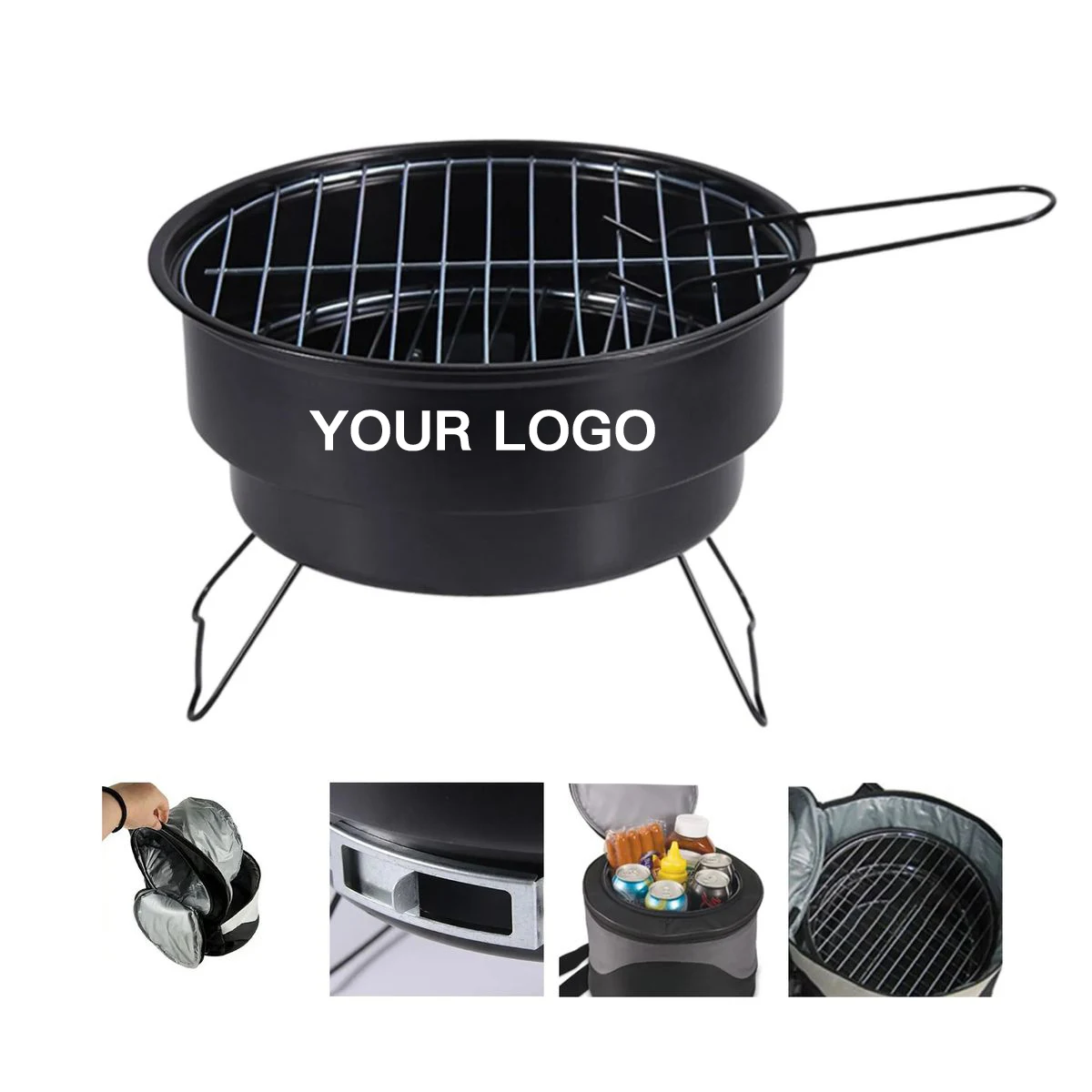 Compact Stainless Steel BBQ Set with Tools 1