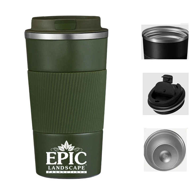 Insulated Camping Coffee Mugwith Lid 1