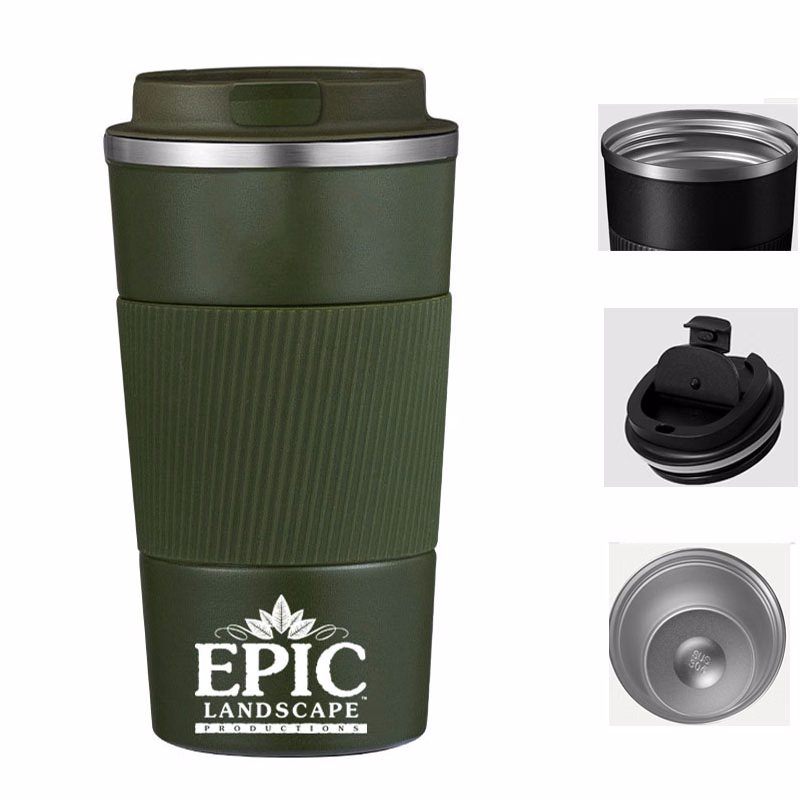 Insulated Camping Coffee Mugwith Lid