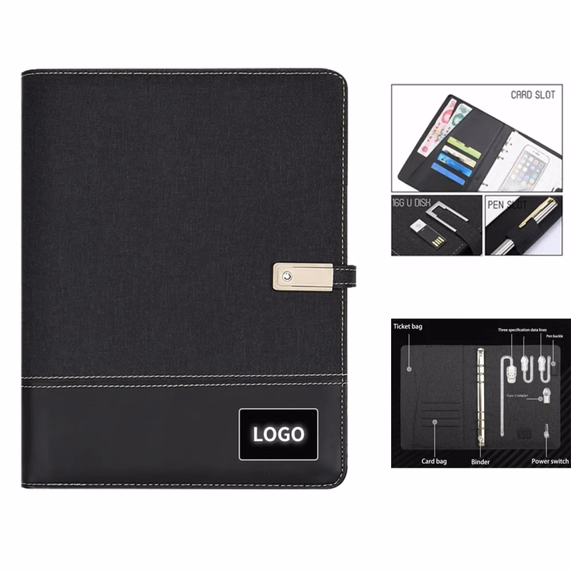 A5 Notebook with 8000mAh Power Bank & 16GB U Disk