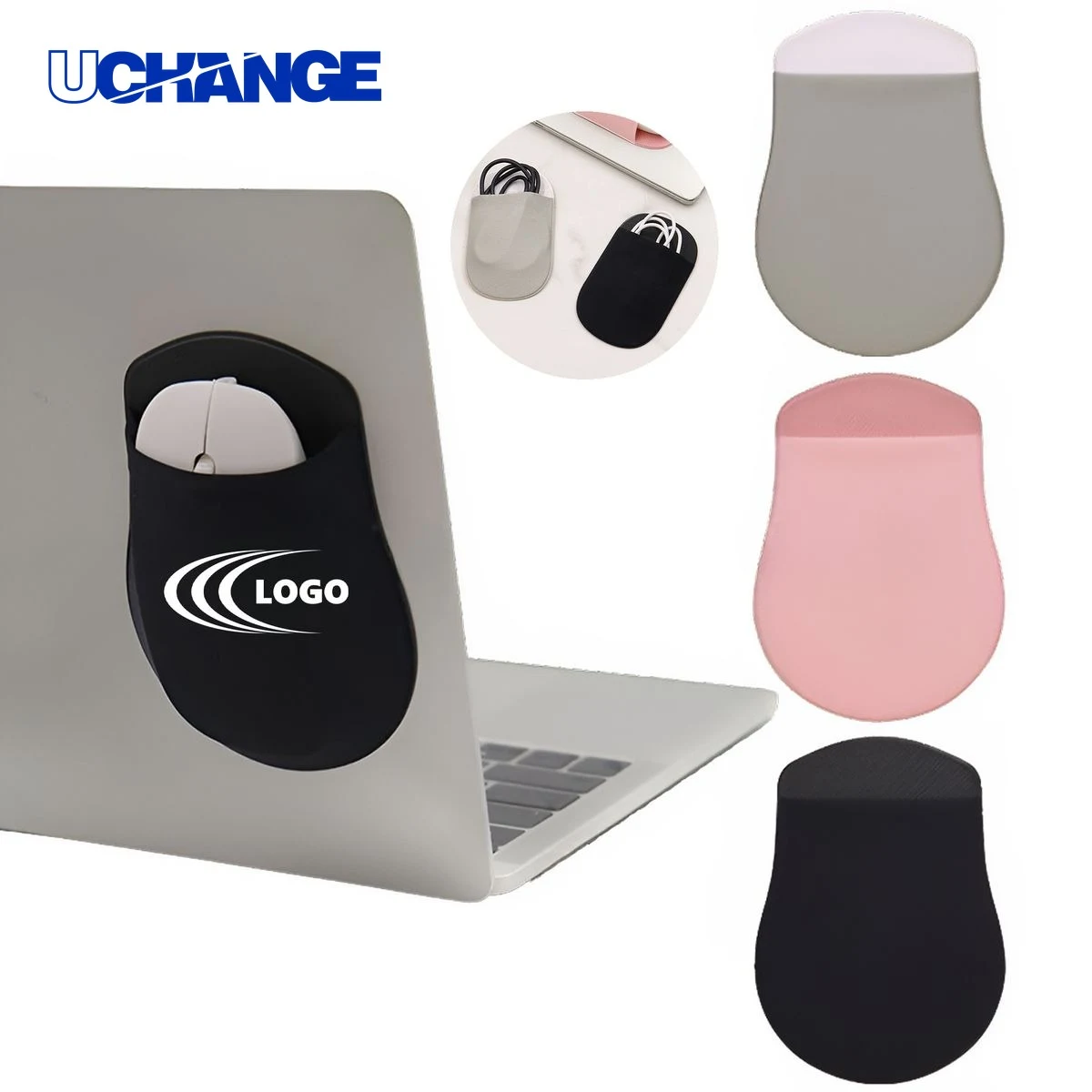 Self Adhesive Mouse Storage Pouch for Laptop Use 1