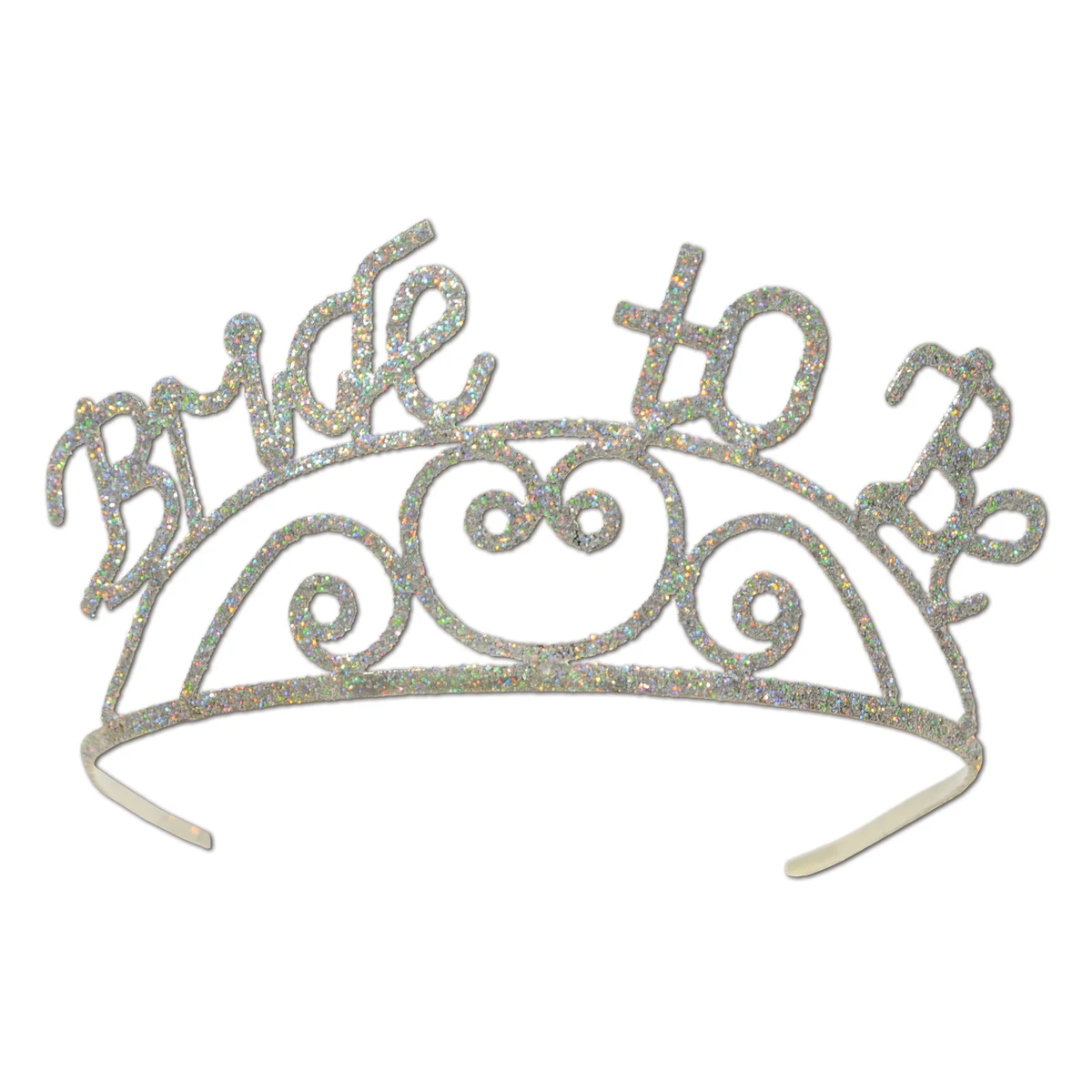 Glittered Metal Bride To Be Tiara 1