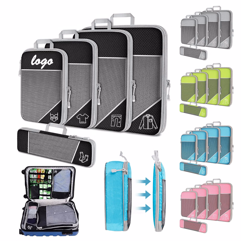 MOQ 30 Expandable Travel Bag Luggage 10"L x 14"W x 3"H