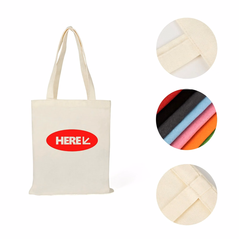 Eco Friendly Reusable Canvas Tote Bag With Pocket