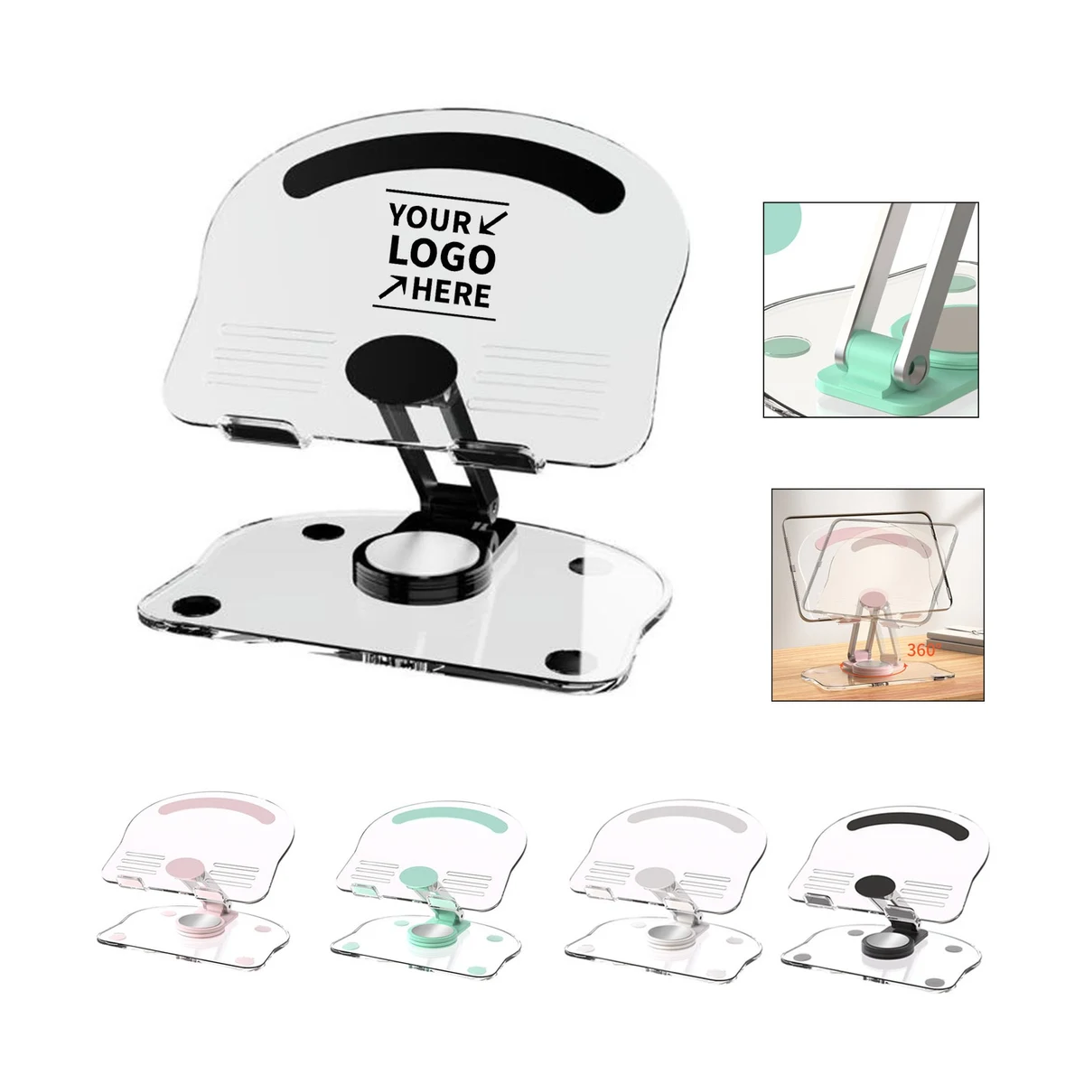 Portable Acrylic Ergonomic Computer Stand 1