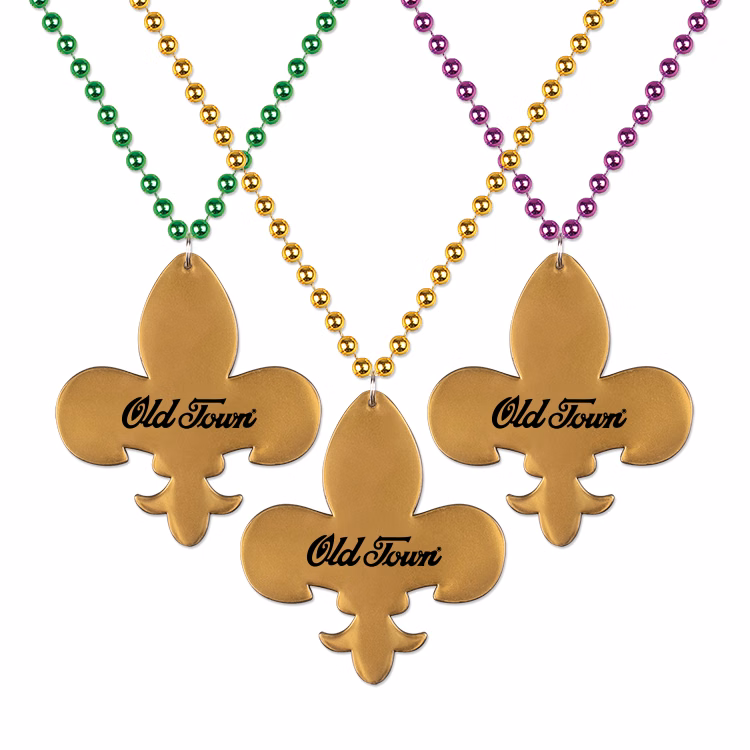 Fleur-de-Lis Medallion Beads
