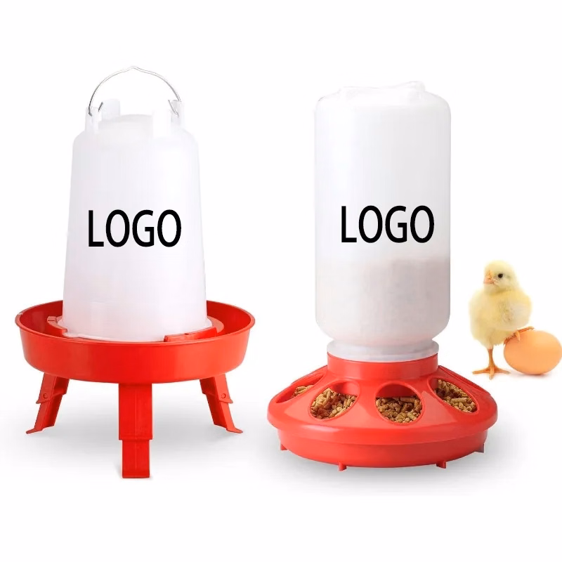Chick Feeder and Waterer Combo with 8 Feeding Ports