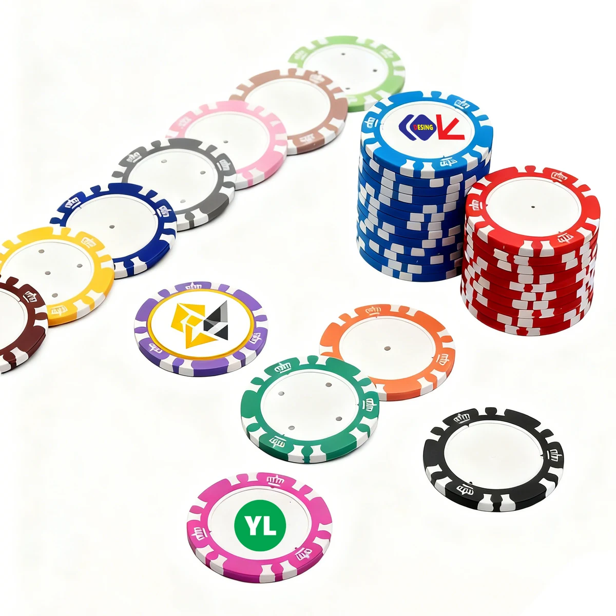 Crown Clay Texas Hold Poker Chips 1