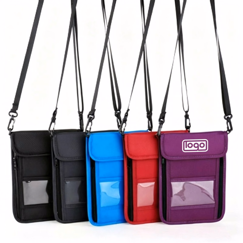 Travel Neck Pouch Wallet with RFID