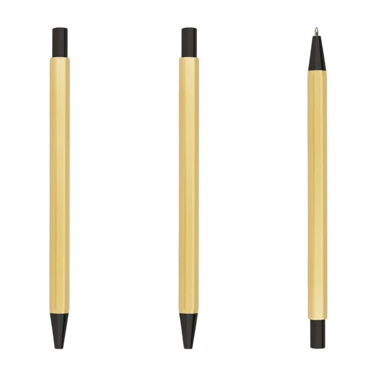 Minimalist Metal Ballpoint Pen Without Pen Clip 1